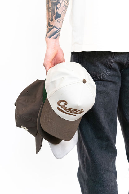 Cub&amp;Co Signature Cap Walnut &amp; White
