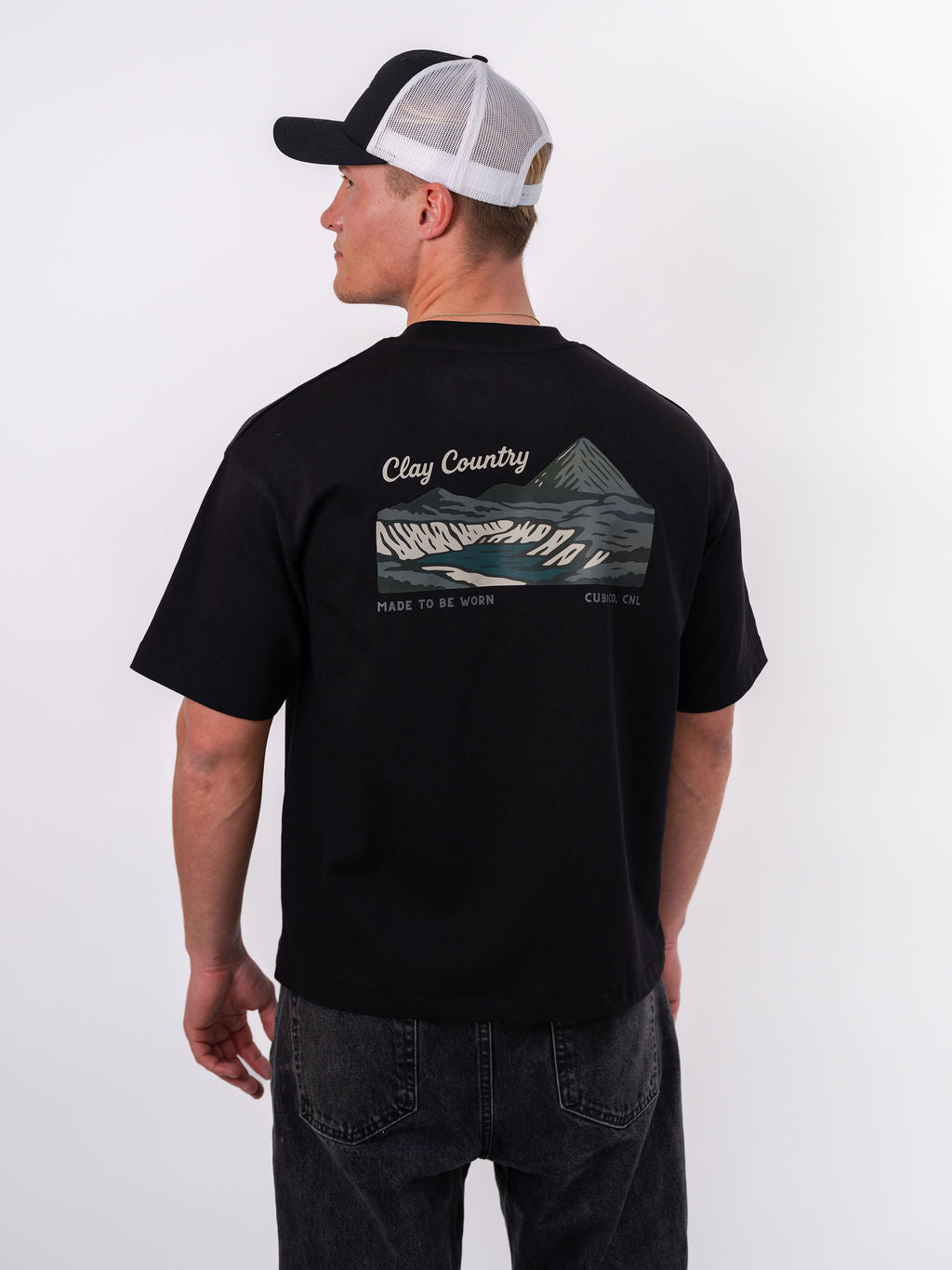 Clay Country Heavyweight Box T-Shirt - Black