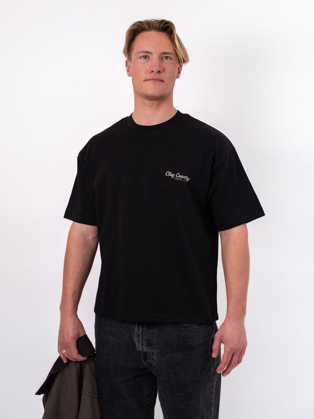 Clay Country Heavyweight Box T-Shirt - Black