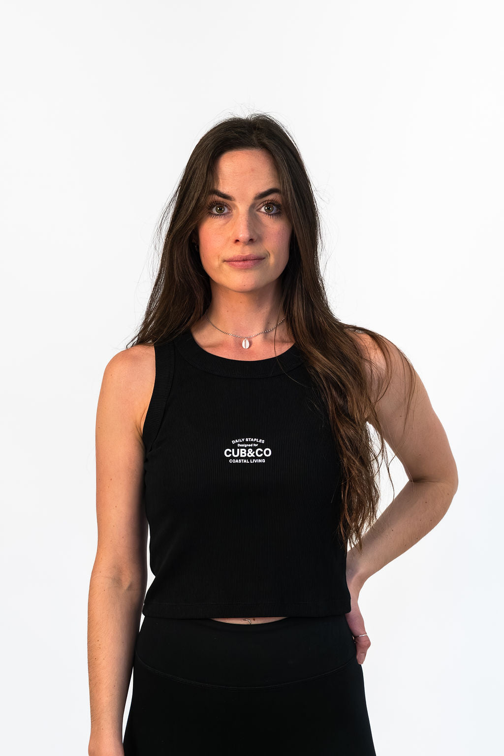 Cub&amp;Co Ribbed Vest - Black