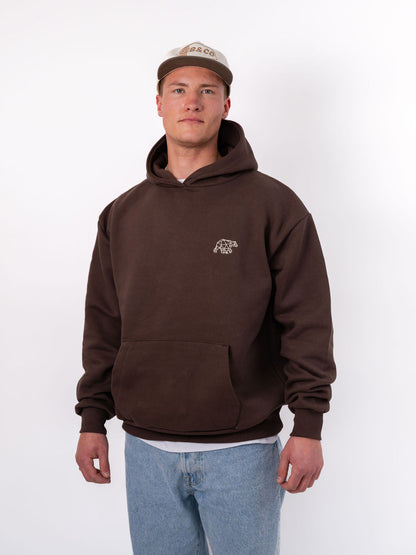 Polybear Heavyweight Hoodie - Brown