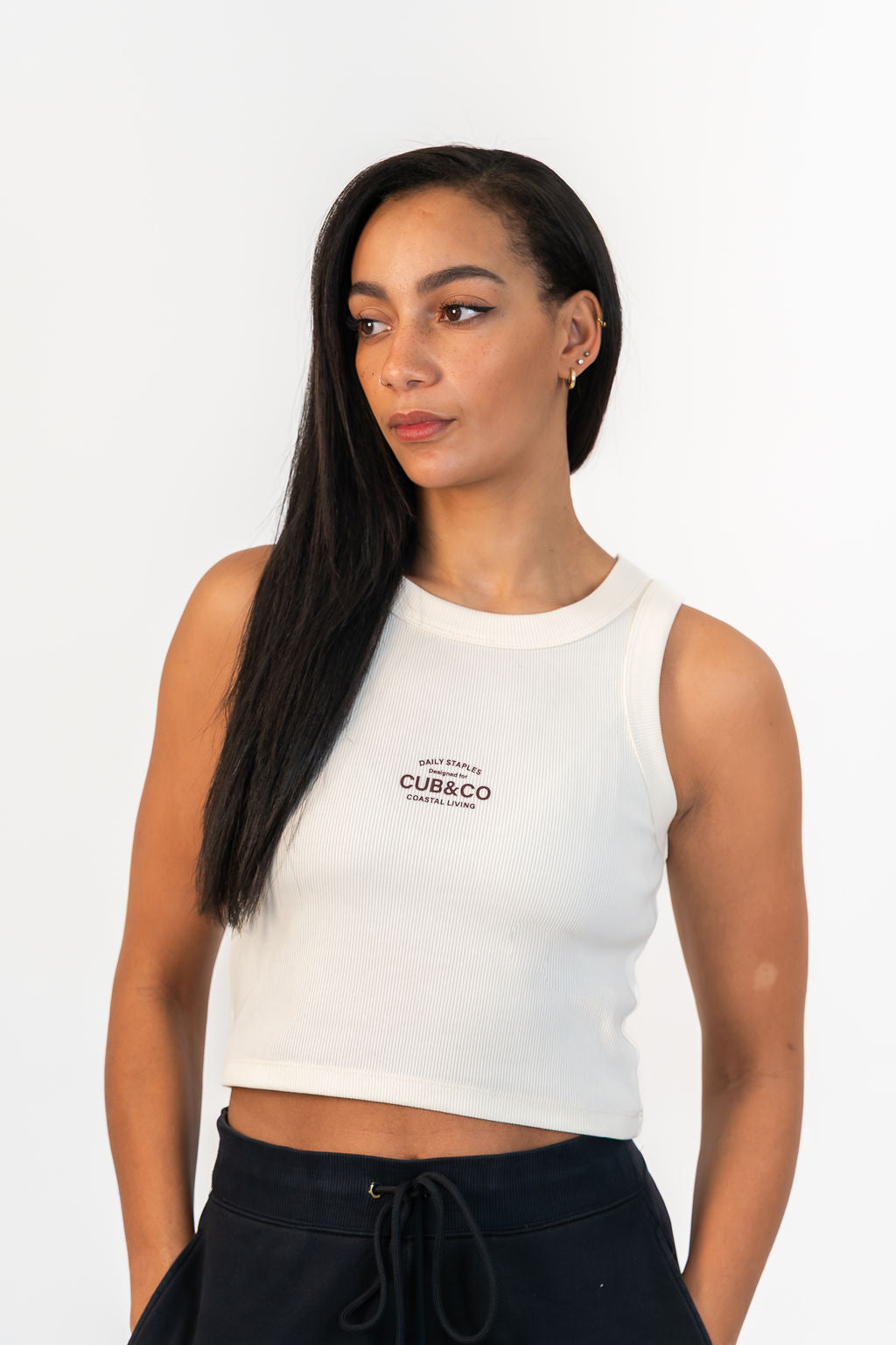 Cub&amp;Co Ribbed Vest -Cornish Cream