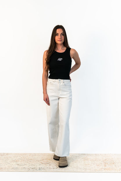 Bear Basic Ribbed Vest - Black