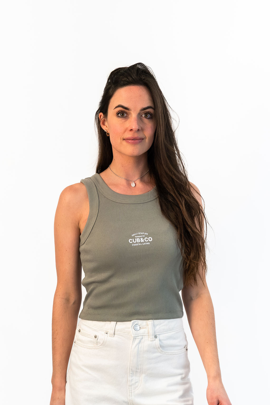 Cub&amp;Co Ribbed Vest - Khaki