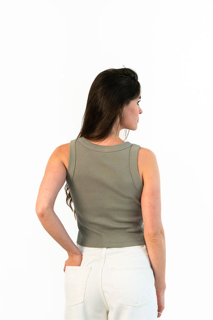 Cub&amp;Co Ribbed Vest - Khaki