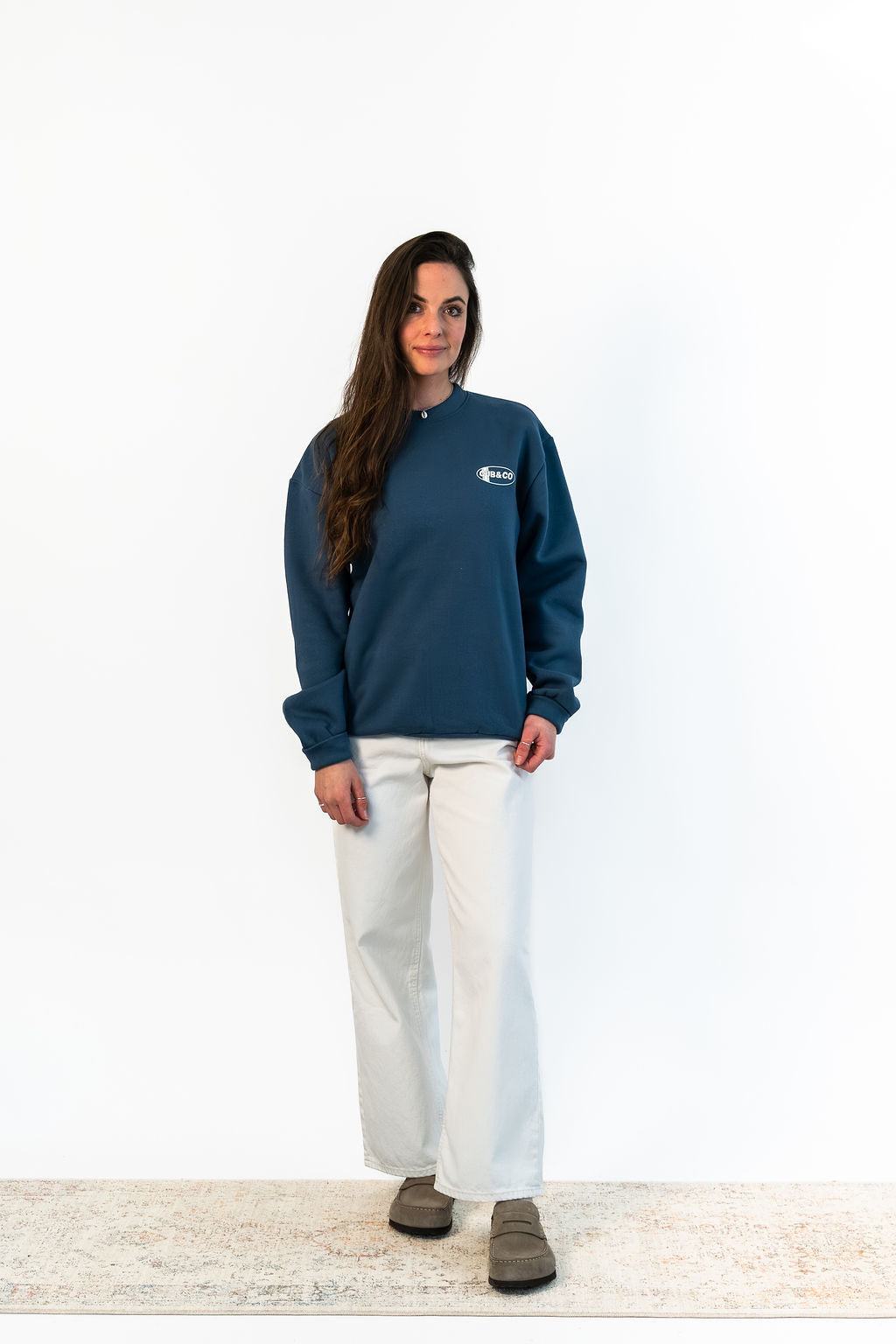 Oval Heavyweight Sweatshirt - Vintage Blue