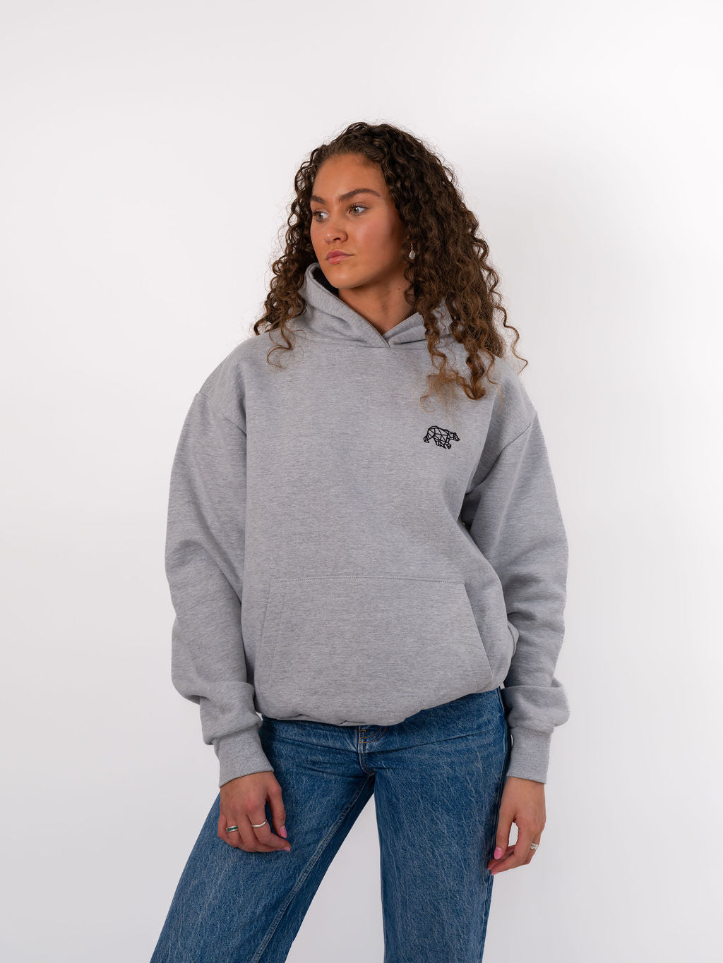 Polybear Heavyweight Hoodie - Heather Grey