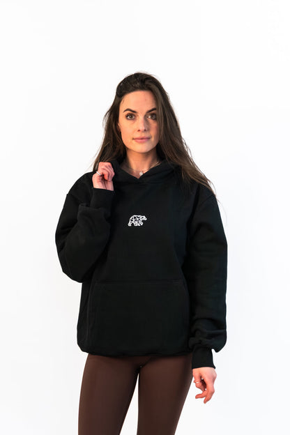 Bear Basic Heavyweight Hoodie - Black