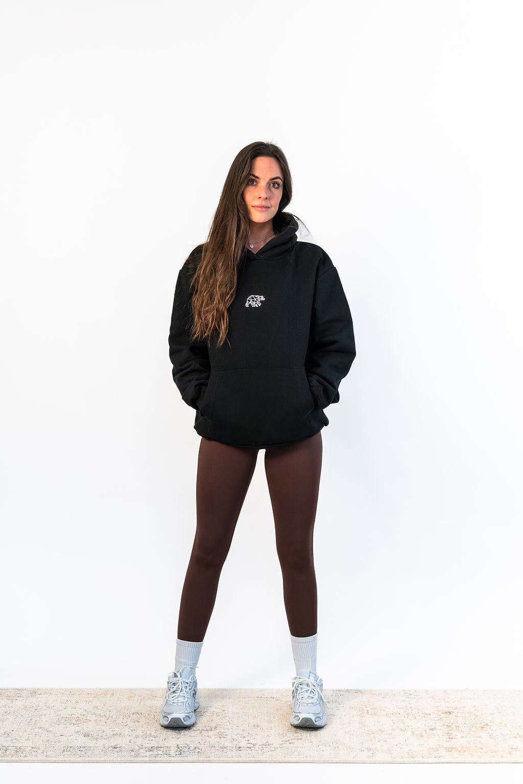 Bear Basic Heavyweight Hoodie - Black