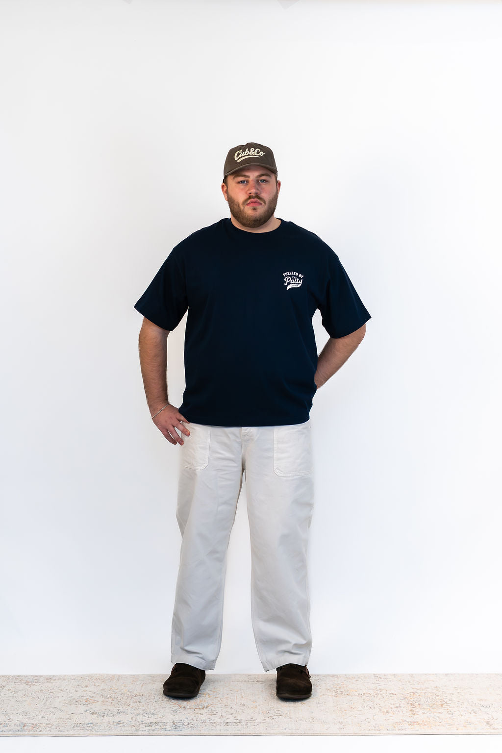 Pasty Heavyweight Box T-Shirt - Navy