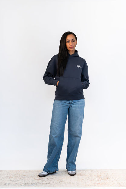 Oval Hoodie - Ink Grey