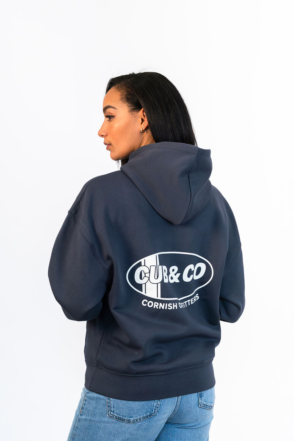 Oval Hoodie - Ink Grey