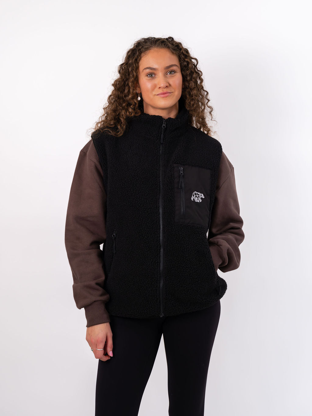 Polybear Sherpa Gilet - Black – Cub&Co