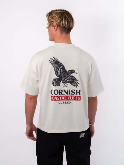 Chough Heavyweight Box T-Shirt – Cornish Cream