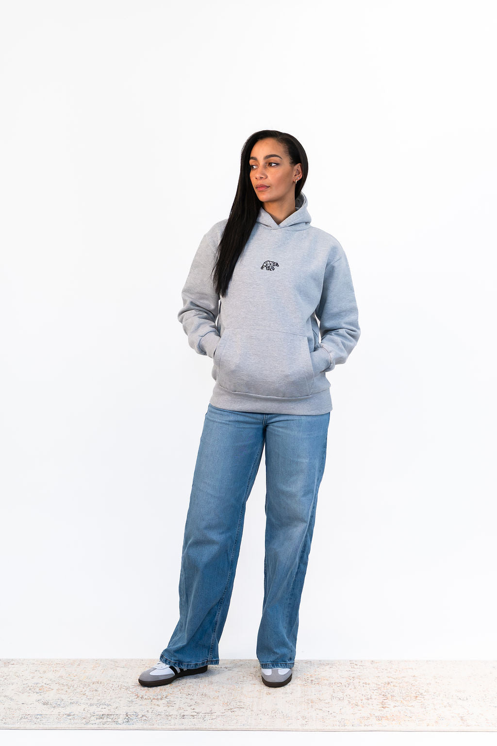 Bear Basic Heavyweight Hoodie - Heather Grey