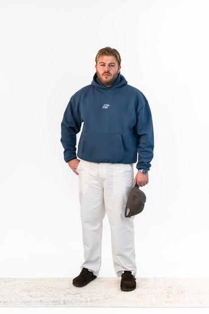 Bear Basic Heavyweight Hoodie - Vintage Blue