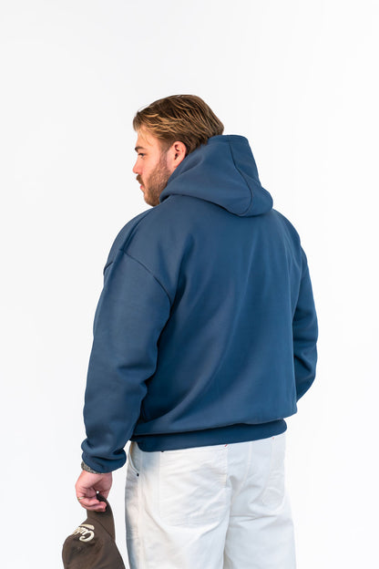 Bear Basic Heavyweight Hoodie - Vintage Blue