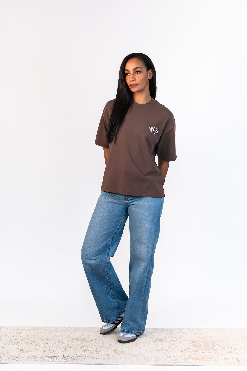 Oval Heavyweight Box T-Shirt - Brown