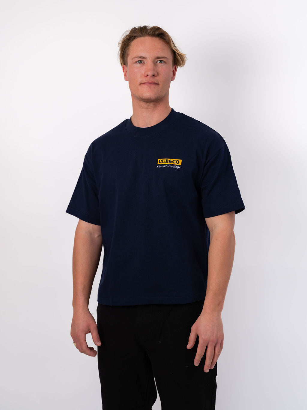 Atlantic Heavyweight Box T-Shirt - Navy