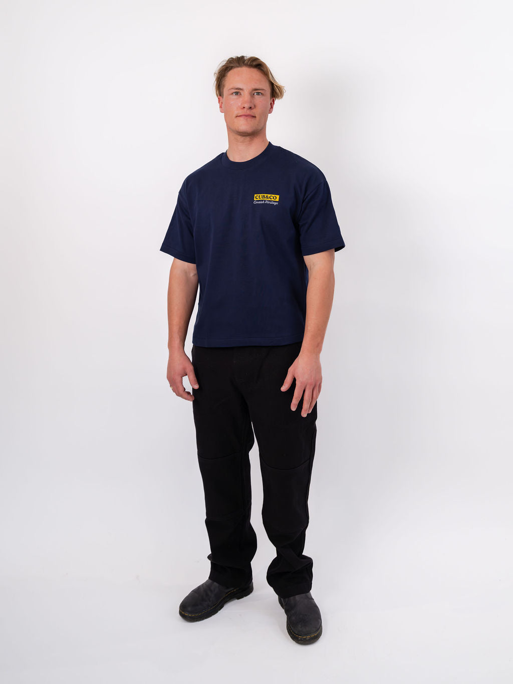 Atlantic Heavyweight Box T-Shirt - Navy