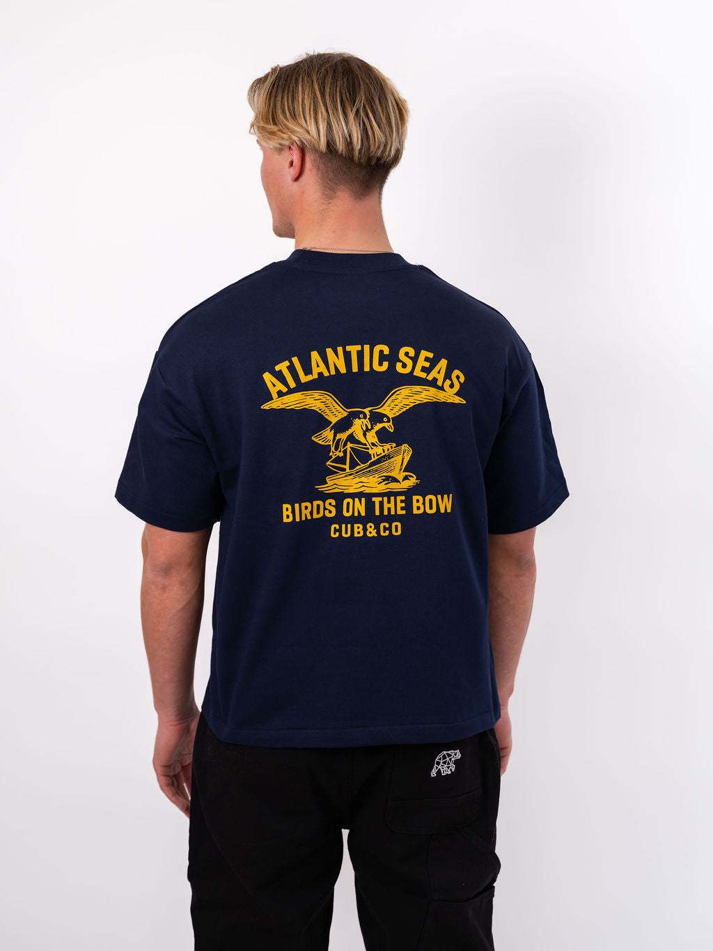 Atlantic Heavyweight Box T-Shirt - Navy