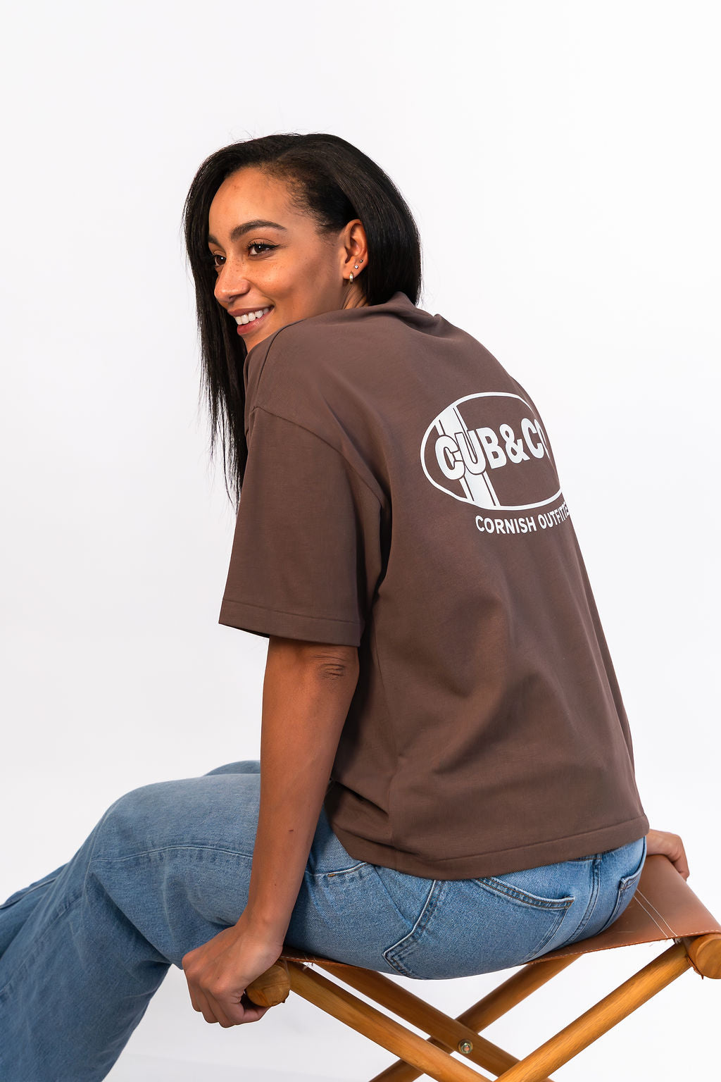Oval Heavyweight Box T-Shirt - Brown