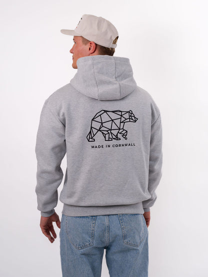 Polybear Heavyweight Full Zip Hoodie - Heather Grey