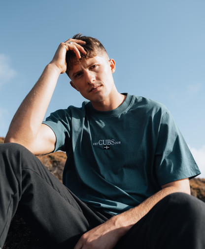 Kernow Heavyweight Relaxed Fit T-Shirt - Turquoise