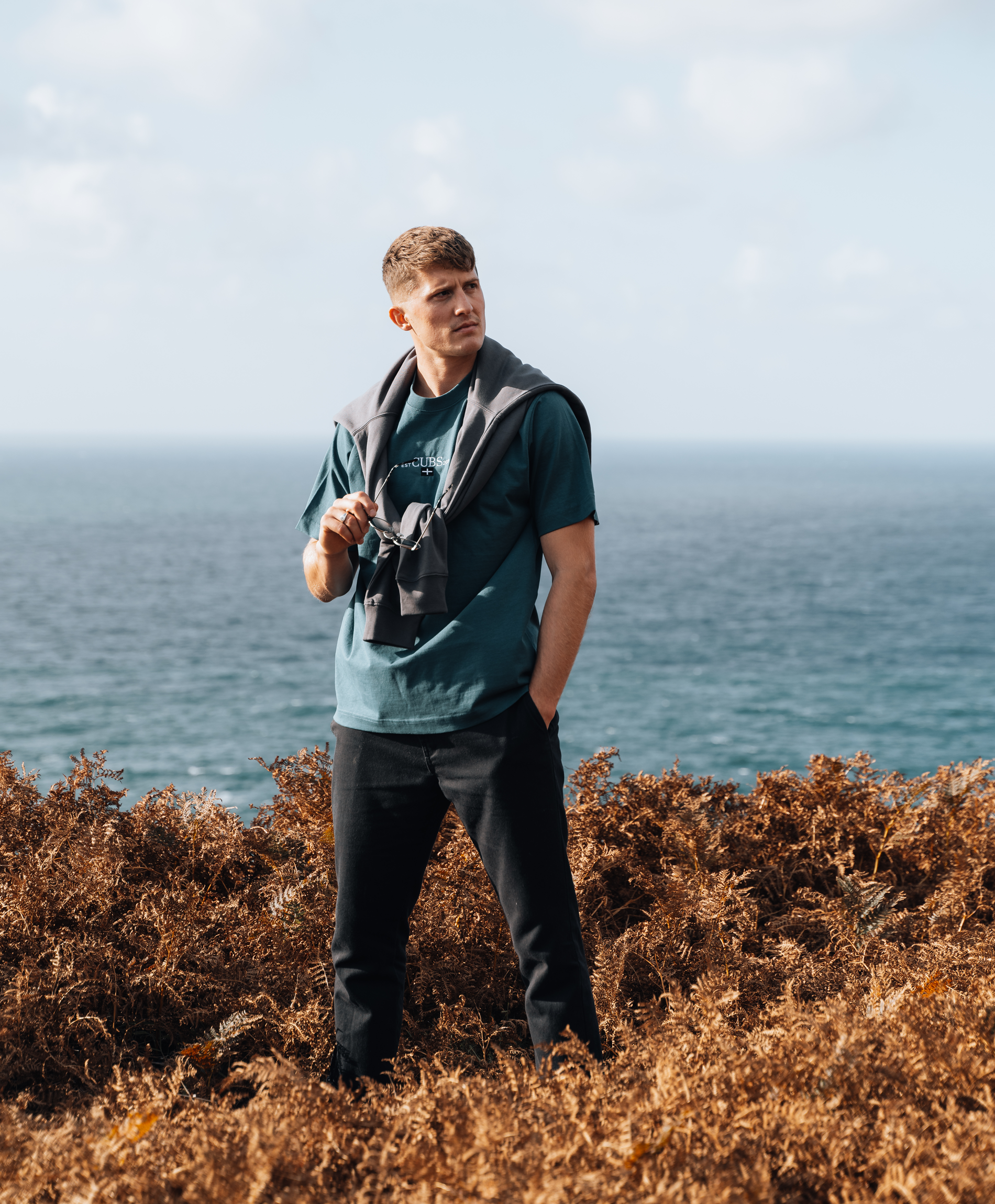 Kernow Heavyweight Relaxed Fit T-Shirt - Turquoise