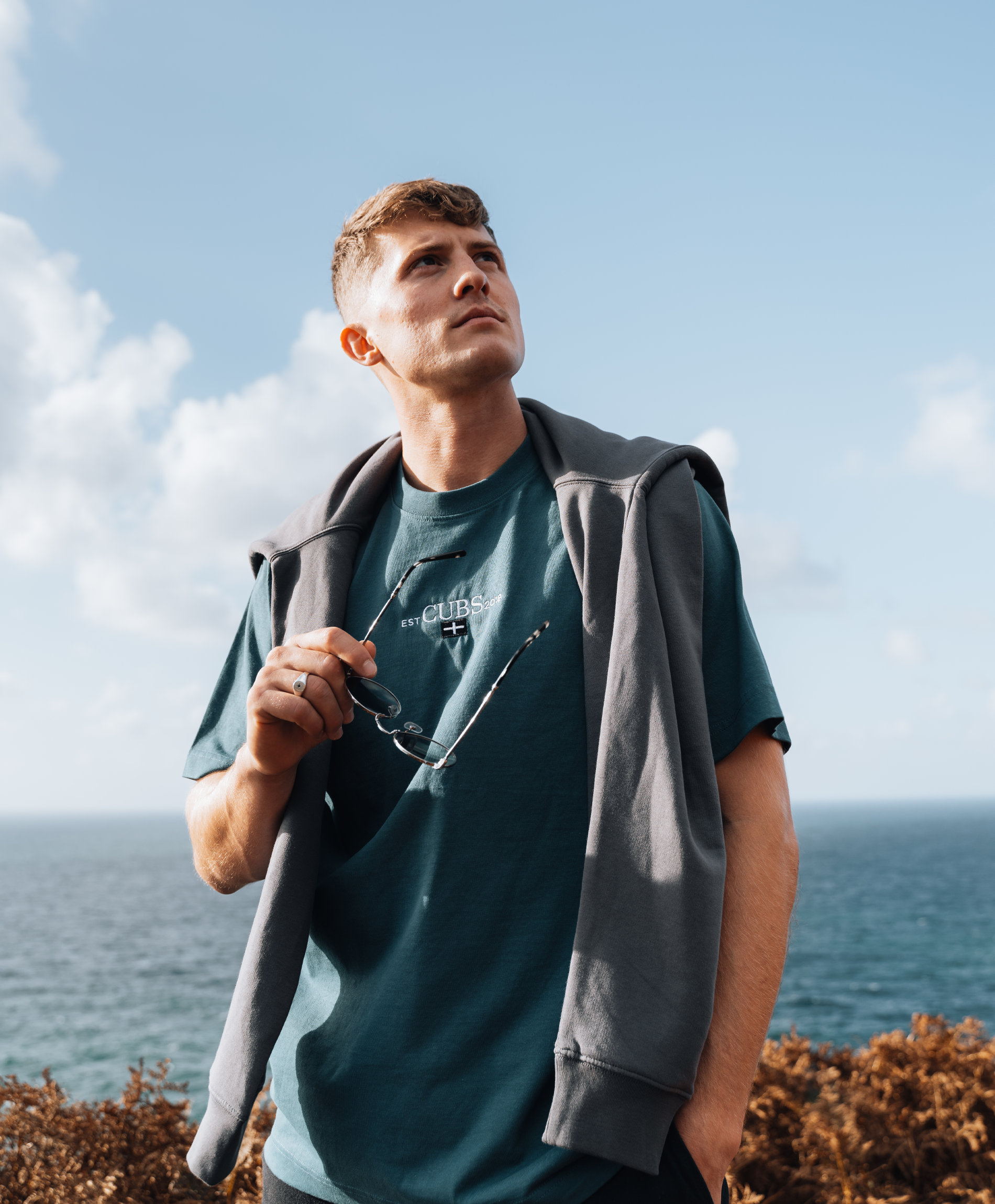 Kernow Heavyweight Relaxed Fit T-Shirt - Turquoise