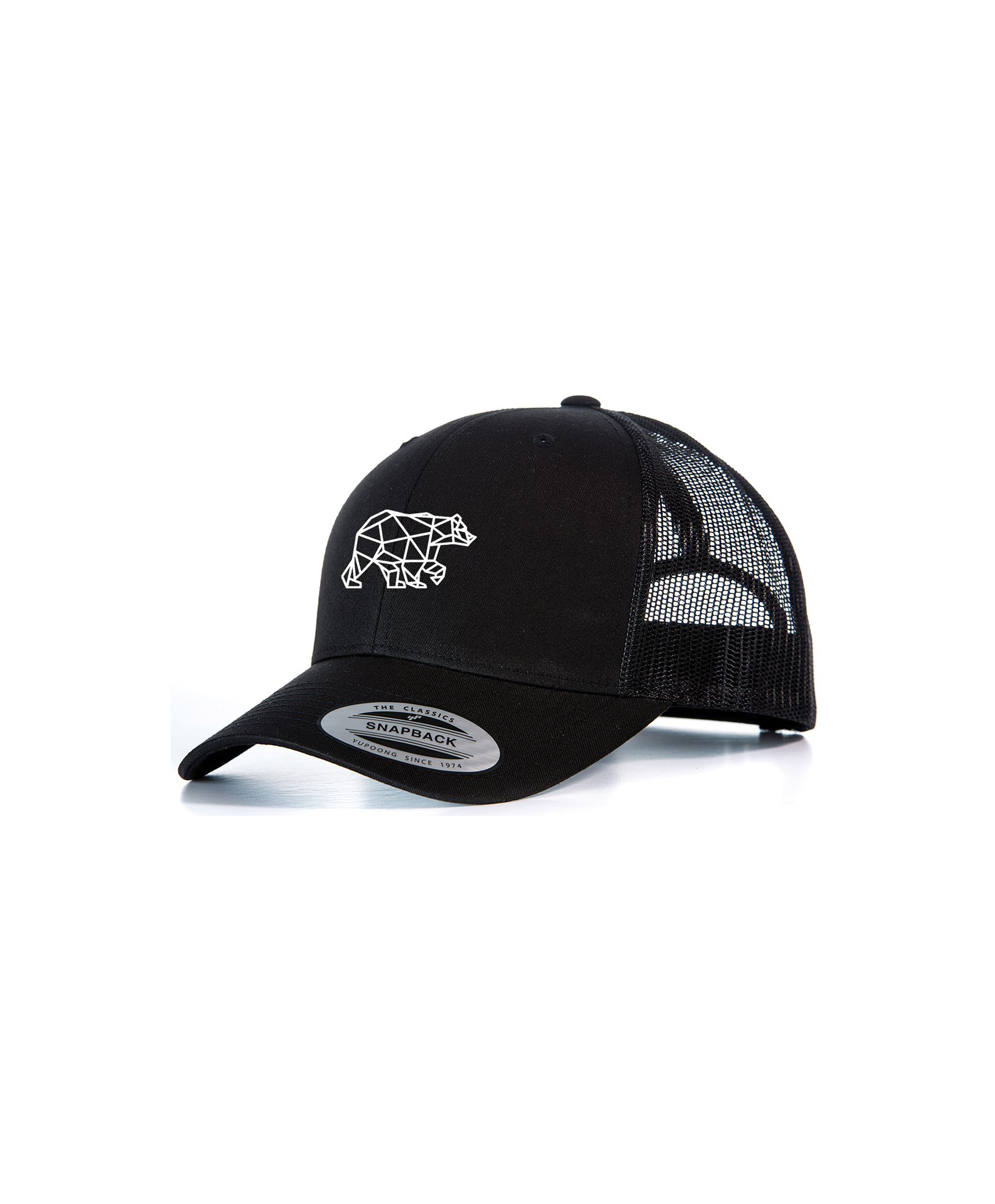 Polybear Black Trucker Cap