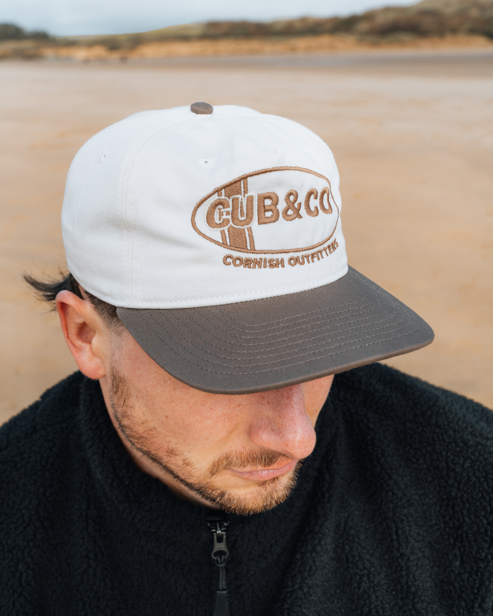 Cub&amp;Co Oval Outfitters Cap Cream