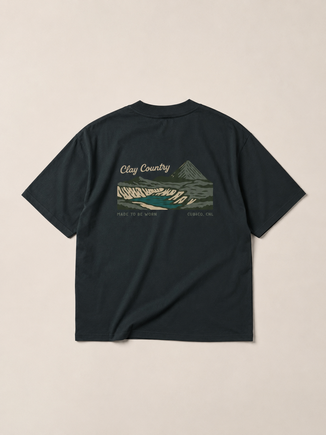 Clay Country Heavyweight Box T-Shirt - Black