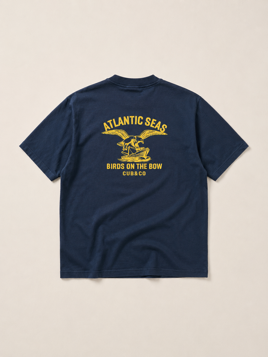 Atlantic Heavyweight Box T-Shirt - Navy