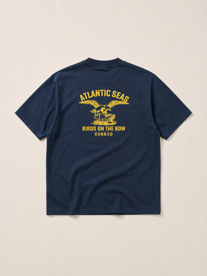 Atlantic Heavyweight Box T-Shirt - Navy