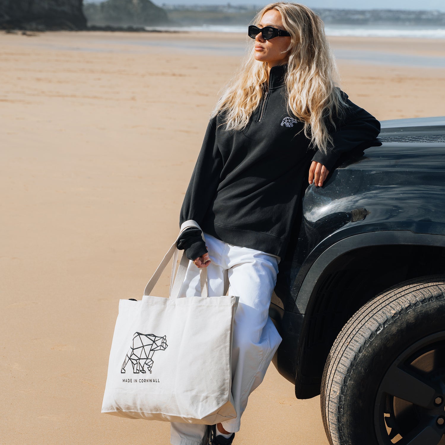 Polybear Oversized Natural Beach Bag