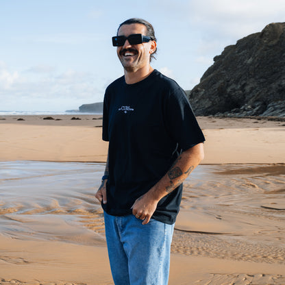 Kernow Heavyweight Relaxed Fit T-Shirt - Black