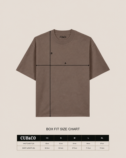 Block Heavyweight Oversized T-Shirt – Brown