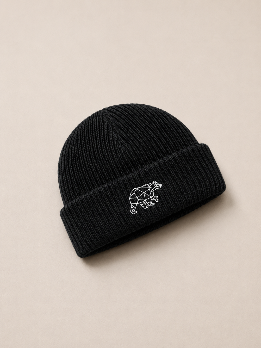 Polybear Black Beanie