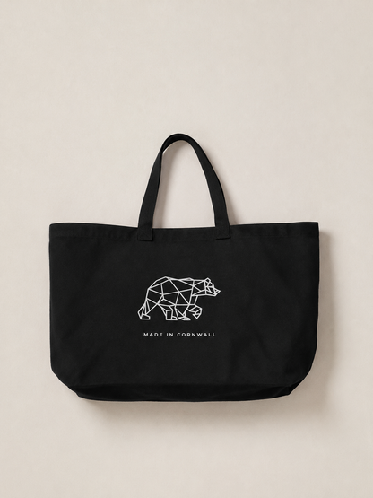 Polybear Oversized Black Beach Bag