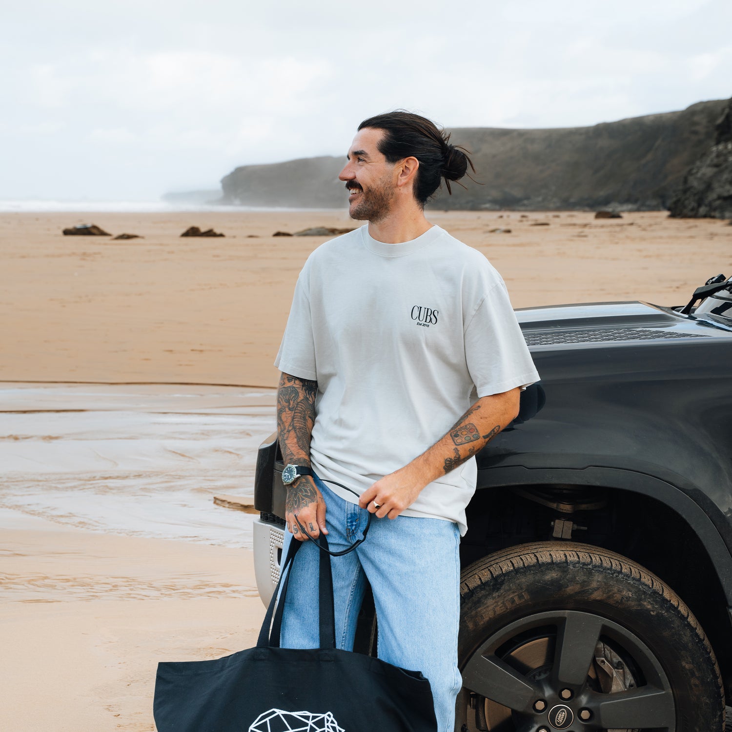 Coffee Club Heavyweight Washed T-Shirt - Cream