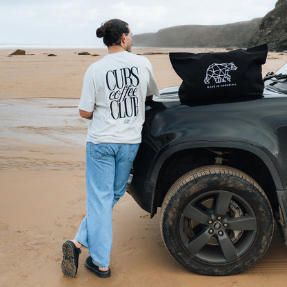 Coffee Club Heavyweight Washed T-Shirt - Cream