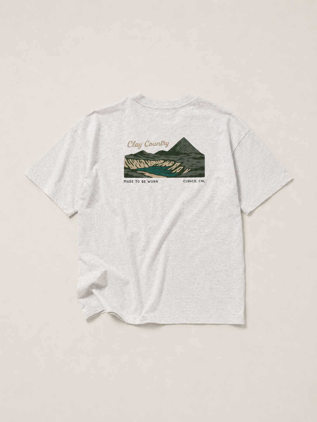 Clay Country Heavyweight Box T-Shirt – Ash Grey