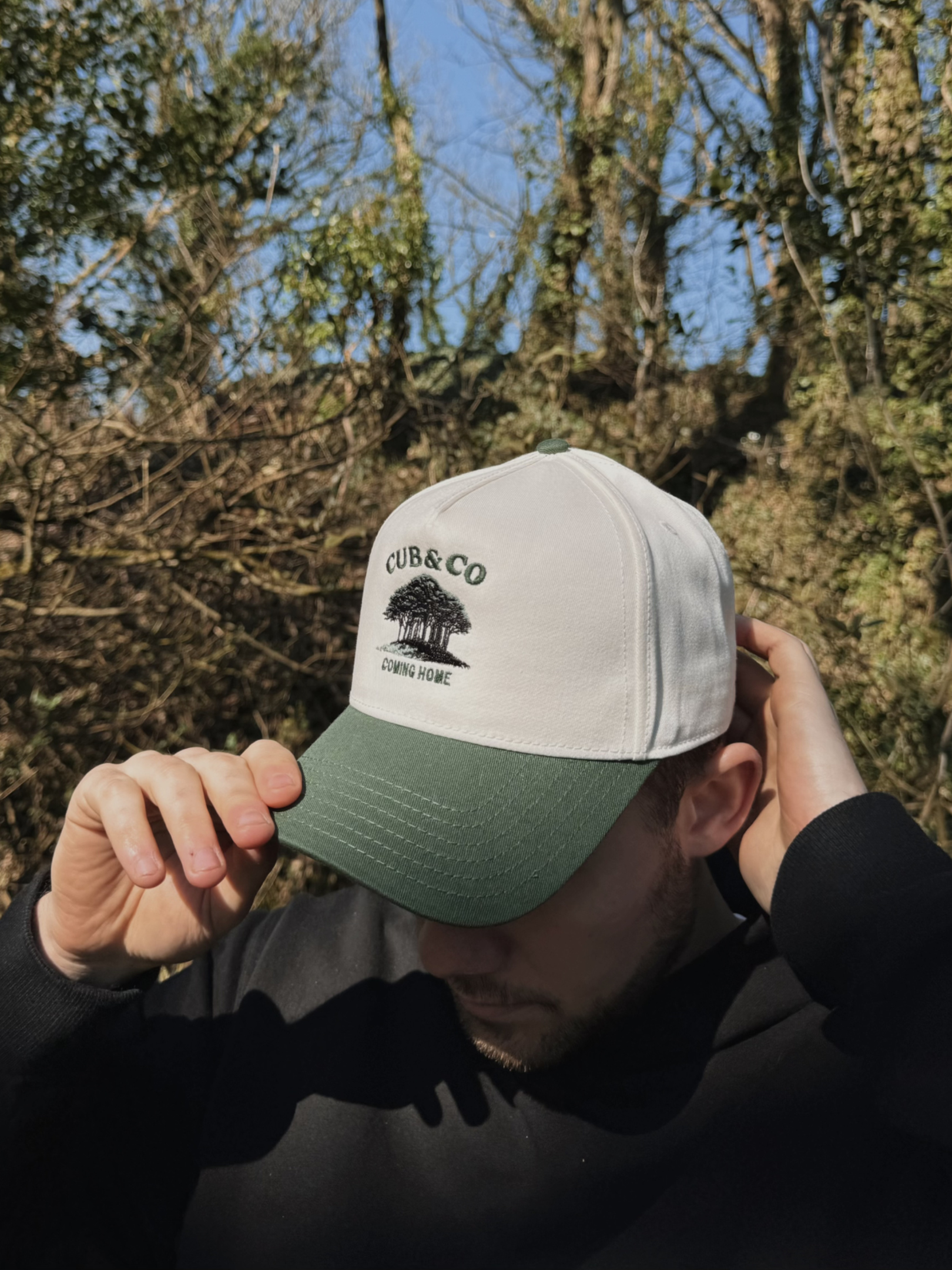 Coming Home Cream &amp; Green Cap