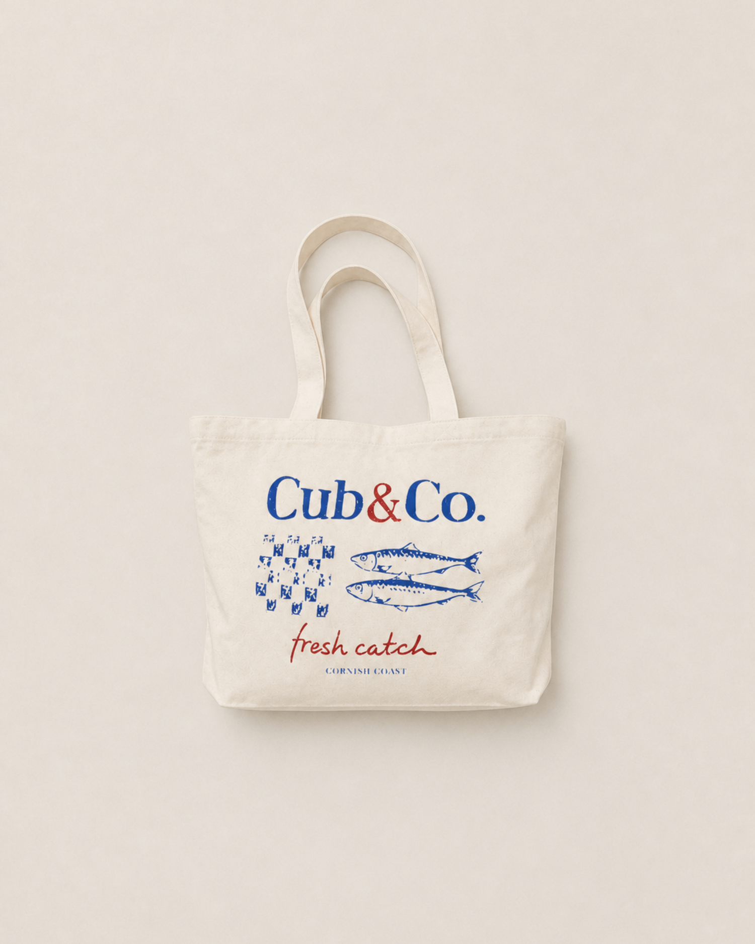 Fresh Catch Natural Beach Bag