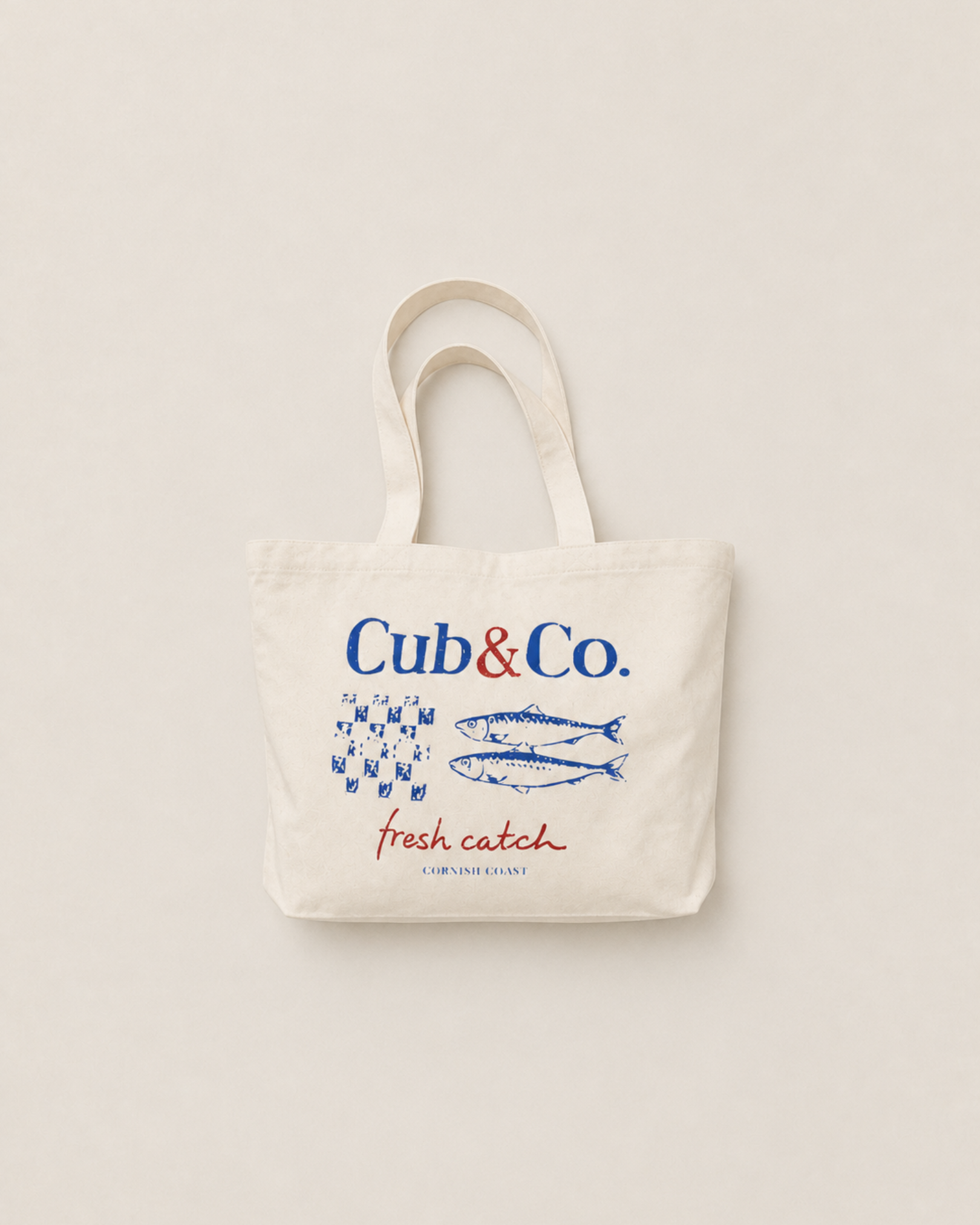 Fresh Catch Natural Beach Bag