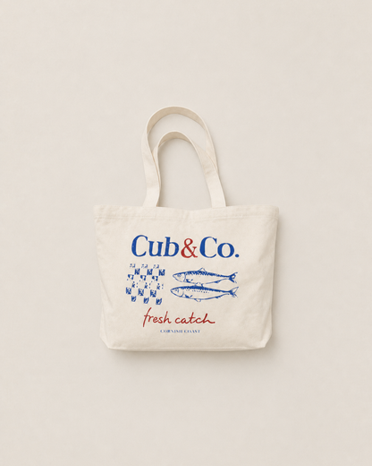 Fresh Catch Natural Beach Bag