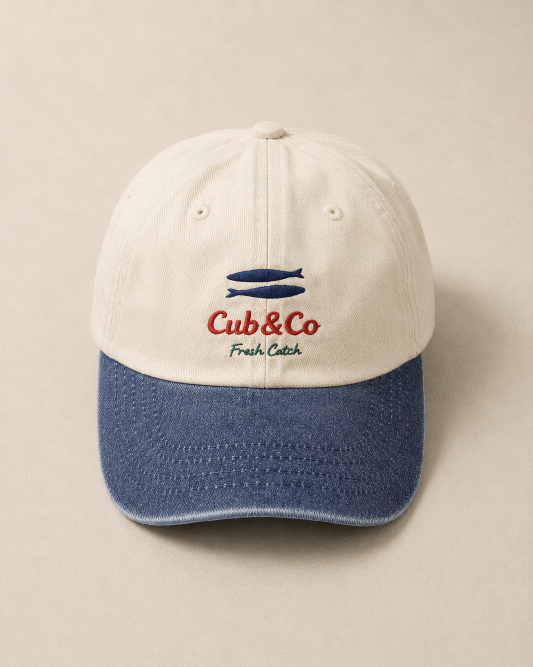 Cub&amp;Co Fresh Catch Baseball Cap