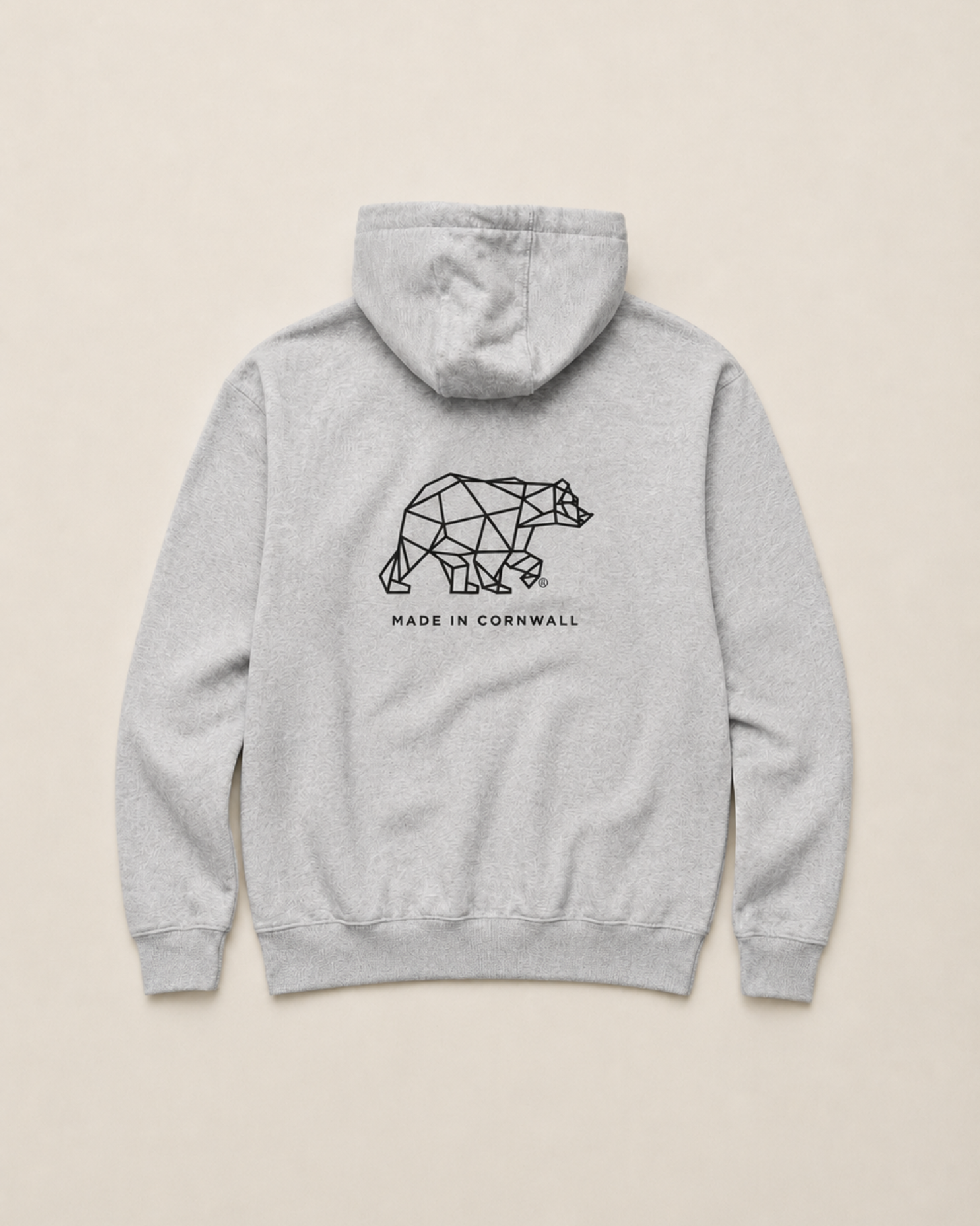 Bear Heavyweight Hoodie - Heather Grey