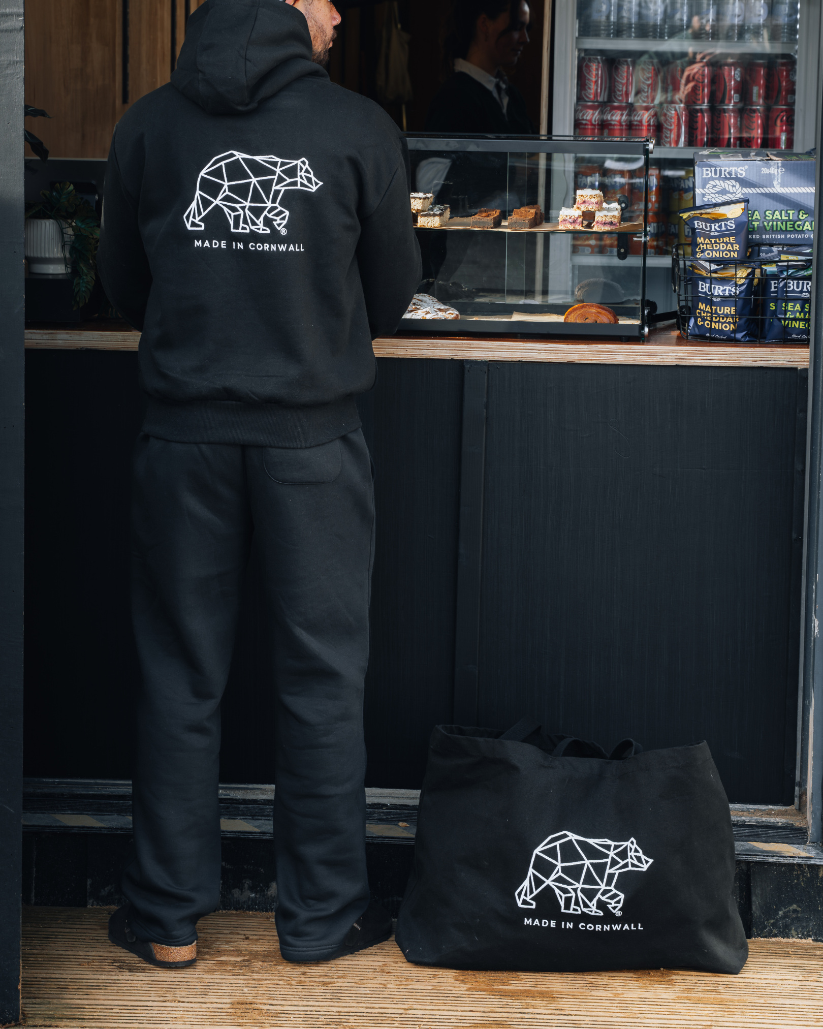 Polybear Oversized Black Beach Bag